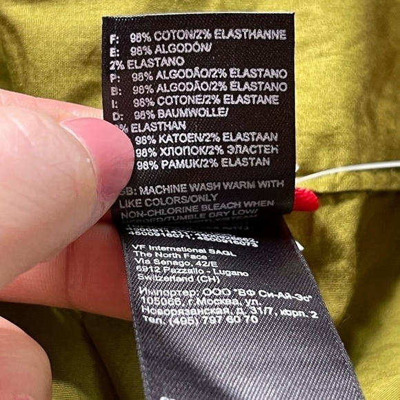 NWT The North Face Lotus Canvas Short Avocado Green size 10 - Picture 5 of 14